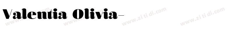 Valentia Olivia字体转换